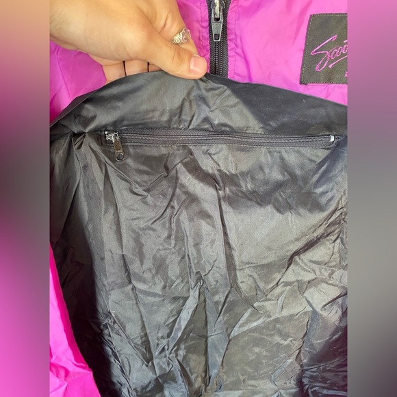 Vintage Hondaline Scooter Mania Pink and Black Windbreaker 80s Unisex Small - Picture 3 of 7